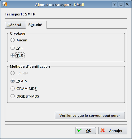 Sécurité SMTP